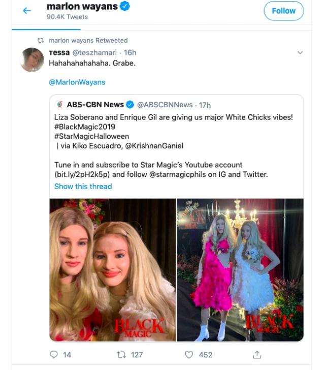 Marlon Wayans gives nod to LizQuen's 'White Chicks' viral Halloween ball  get-up