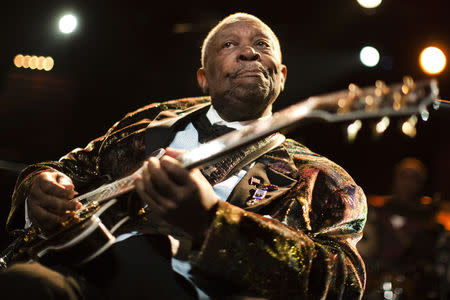 U.S. blues legend B.B. King performs onstage during the 45th Montreux Jazz Festival in Montreux July 2, 2011. REUTERS/Valentin Flauraud