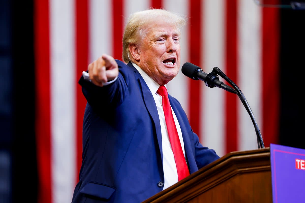 Officials with Donald Trump's Truth Social revealed the parent company lost $16.4 million last quarter. (Getty Images)