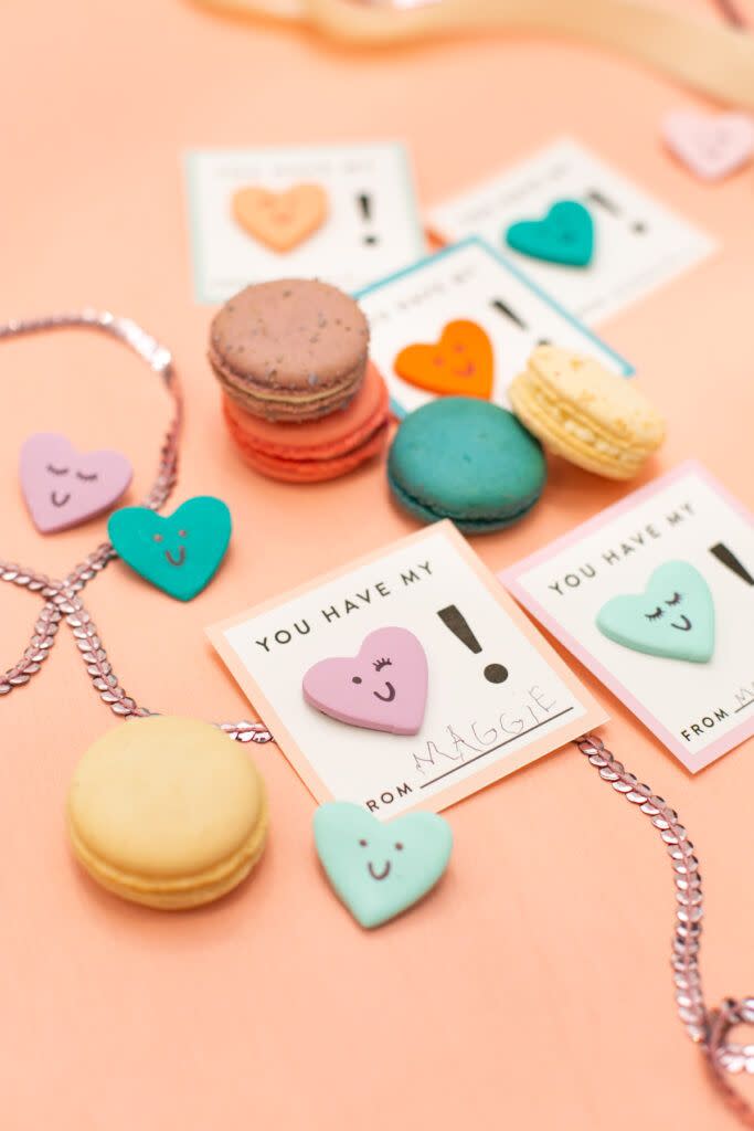 clay heart valentines diy valentines day cards