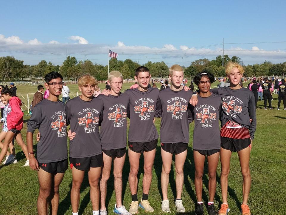 The El Paso High boys cross country team finished eighth at the Class 5A state cross country meet on Friday in Round Rock. The Tigers capped a season in which they won District 1-5A and Region 1-5A titles.
