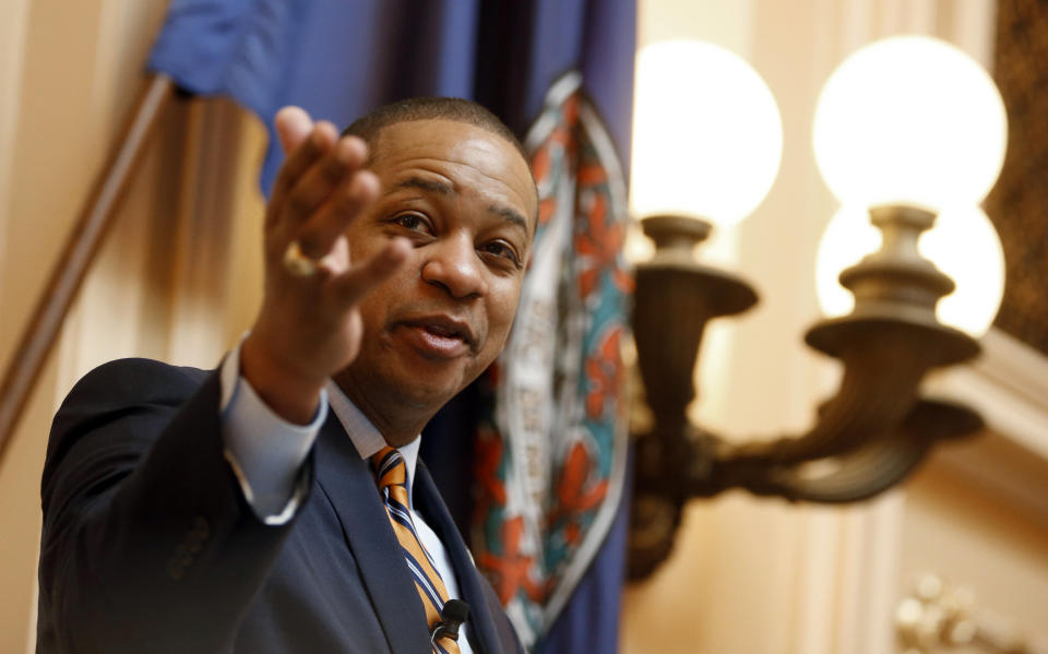 Virginia Lt. Gov. Justin Fairfax faces accusations of sexual misconduct from two women. (Photo: ASSOCIATED PRESS)