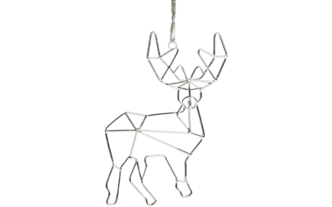George Home Wire Reindeer Tree Decoration - Credit: Asda