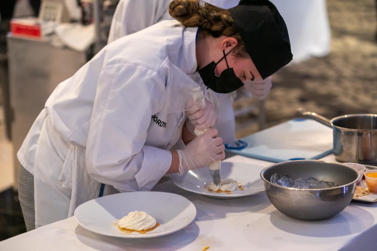 High school students from across the state competed for thousands of dollars in scholarships to the top culinary and hospitality schools on the East Coast at the New Jersey ProStart Invitational Tuesday.