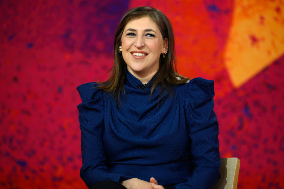 Closeup of Mayim Bialik