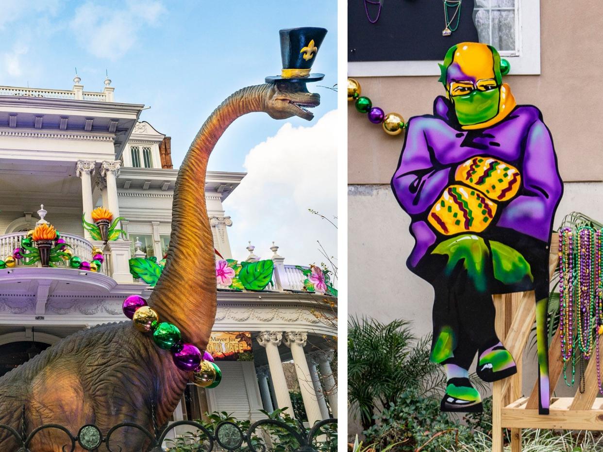 New Orleans house float diptych v2 dino bernie