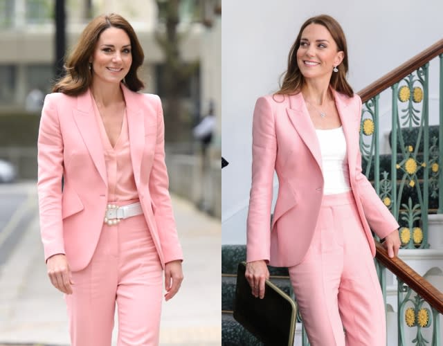 Pink Alexander McQueen Suit