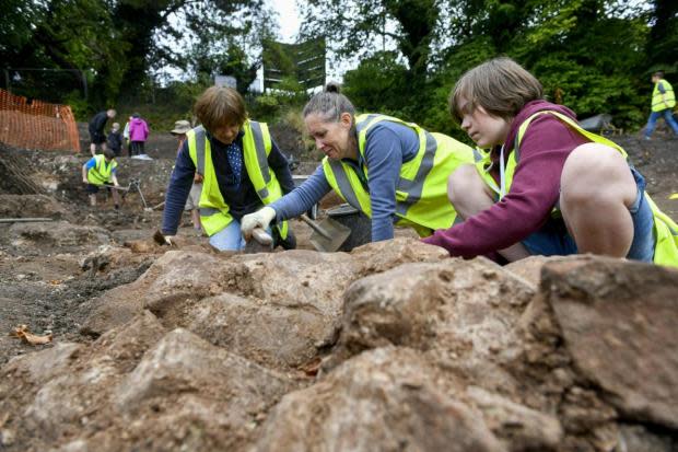 Community: Volunteers came from across Cumbria to take part in a series of digs at the Carlisle Cricket Club site.