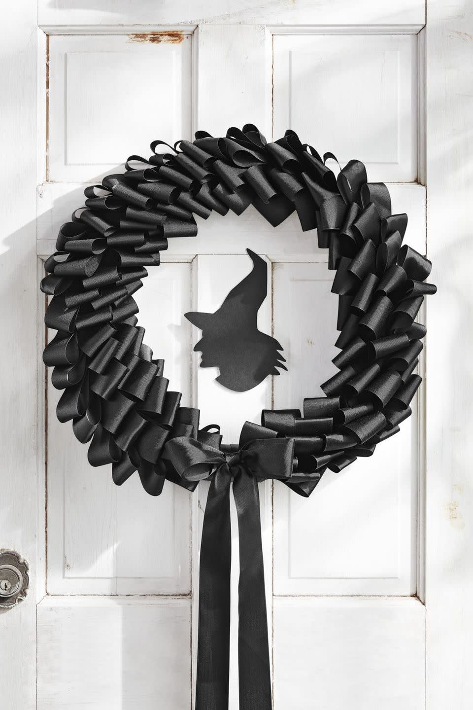 diy halloween wreath witch