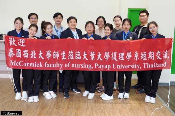 大葉大學護理系歡迎泰國西北大學師生來訪。（記者方一成攝）