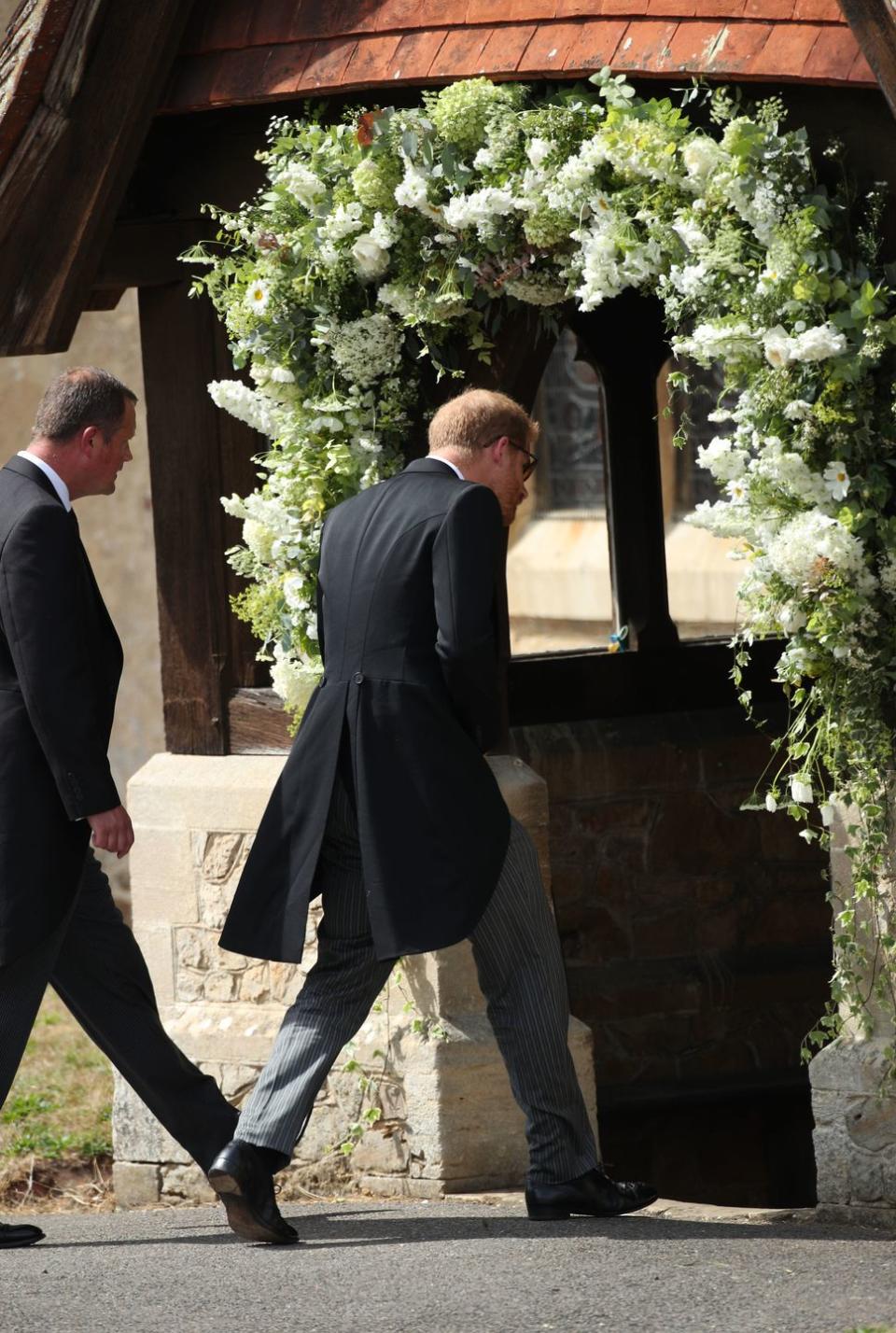 <p>Heading into the church in Surrey. </p>