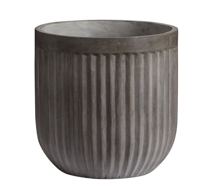 Concrete Fluted Planter