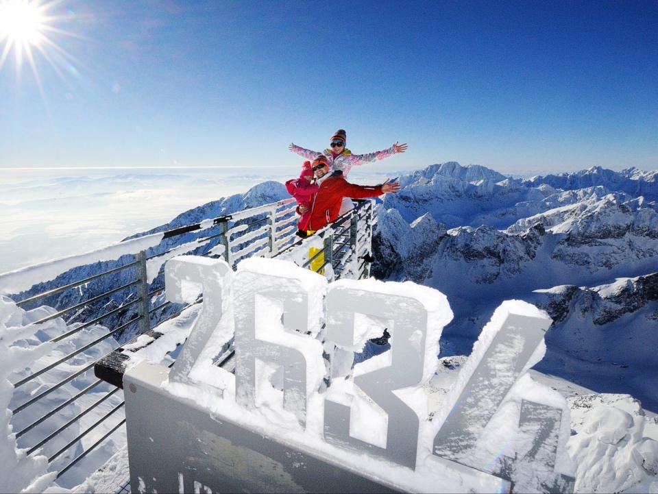 The view from the top of the Lomnica cable car, at 2,634m (Marek Hajkovsky)