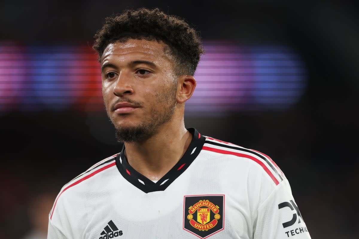 Jadon Sancho was on the scoresheet again for Manchester United (Asanka Brendon Ratnayake/AP) (AP)