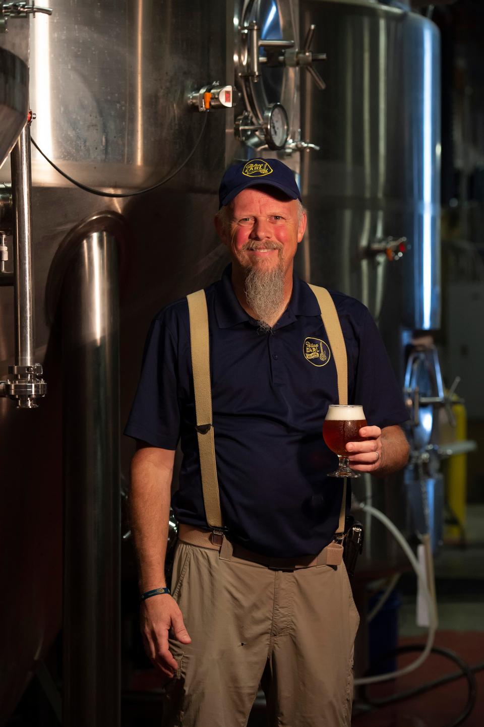 Ronnie Price, founder of Blue Earl Brewing Co. in Smyrna, photographed in 2018.