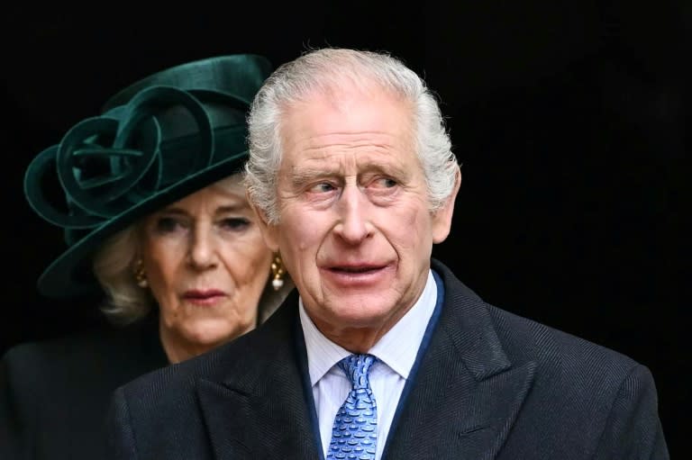 Britain's King Charles III and his wife Queen Camilla, photographed on March 31, 2024 (JUSTIN TALLIS)