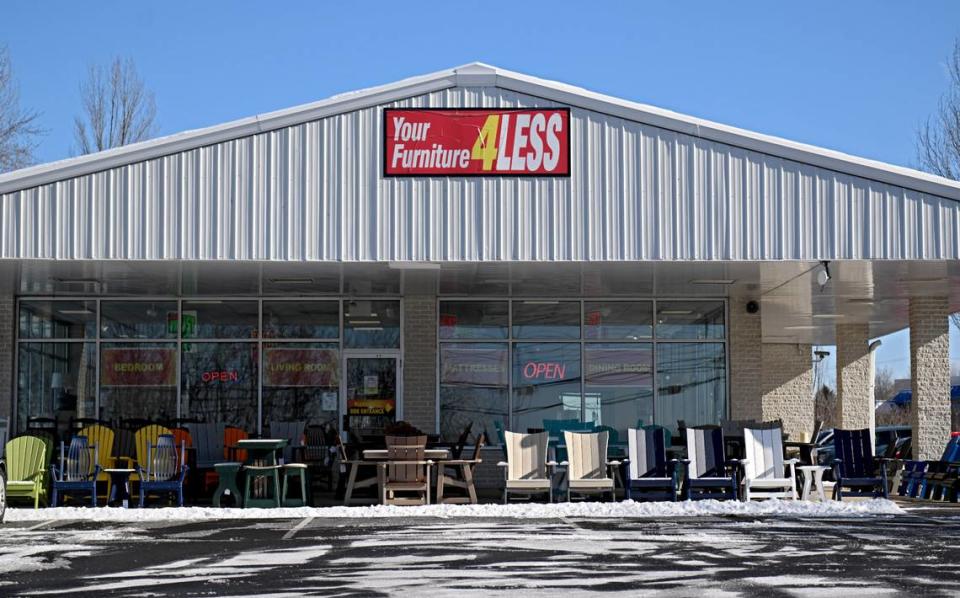 Your Furniture 4Less on Benner Pike is pictured on Jan. 17.