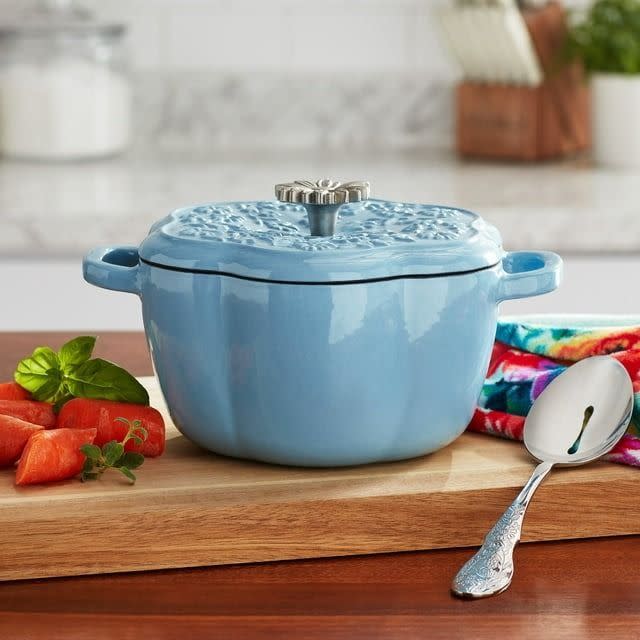 <p><a href="https://go.redirectingat.com?id=74968X1596630&url=https%3A%2F%2Fwww.walmart.com%2Fip%2FThe-Pioneer-Woman-Floral-Enamel-on-Cast-Iron-2-Quart-Dutch-Oven-with-Lid-Periwinkle%2F1108140192&sref=https%3A%2F%2Fwww.thepioneerwoman.com%2Fproducts%2Fa39943694%2Fthe-pioneer-woman-walmart-talk-shop-live%2F" rel="nofollow noopener" target="_blank" data-ylk="slk:Shop Now;elm:context_link;itc:0;sec:content-canvas" class="link ">Shop Now</a></p><p>The Pioneer Woman Floral 2-Quart Dutch Oven</p><p>walmart.com</p><p>$29.97</p>