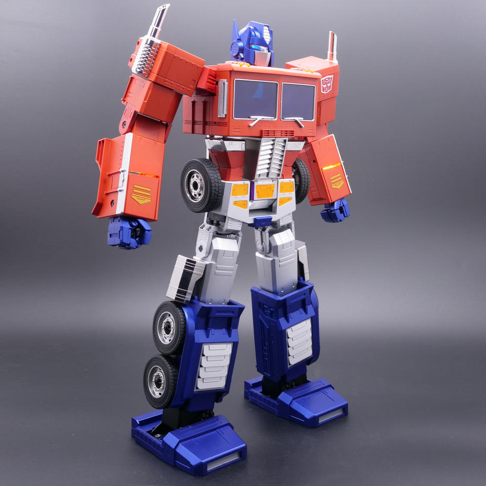 Check out Hasbro's interactive Optimus Prime Auto-Converting Programmable Advanced Robot. (Photo: Hasbro)