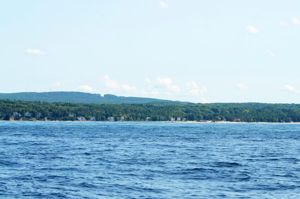 A view from Little Traverse Bay looking north on July 31, 2022.