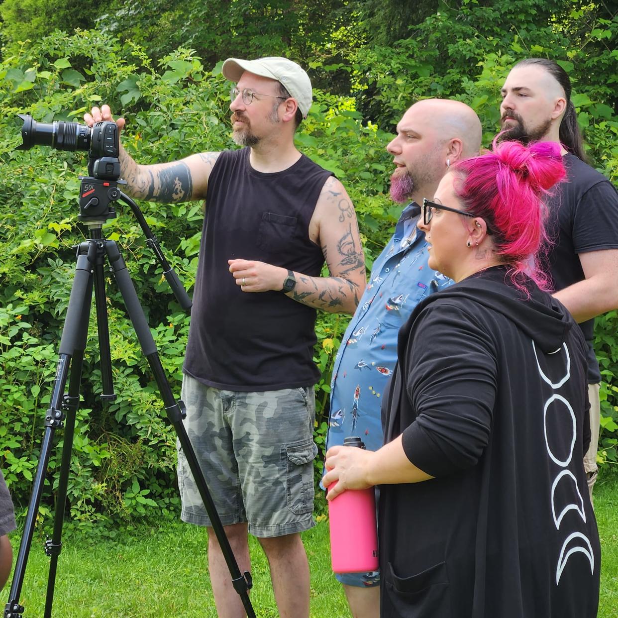 Grafton filmmaker Ashes Homon-Rahall working on the set of a local film in 2023, Killing with Kindness. Homon-Rahall has entered her first film, Sweet Dreams, into the Access Film Festival taking place later this year.