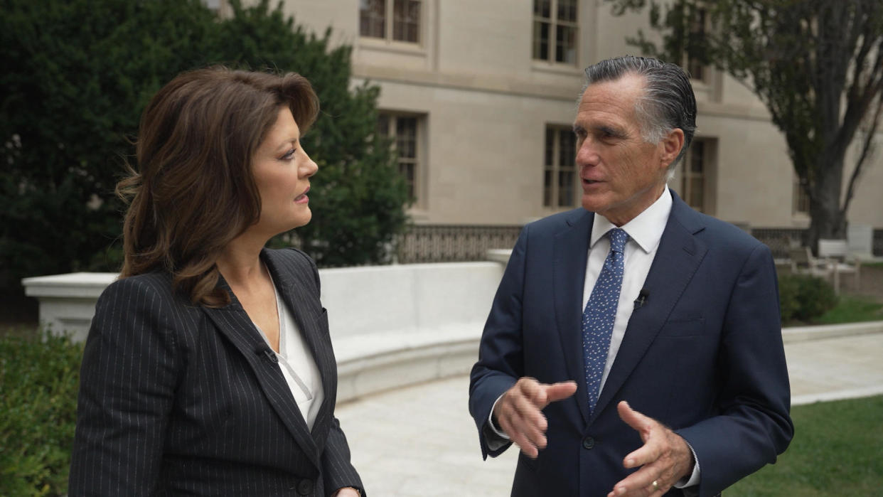 CBS News' Norah O'Donnell with Utah Senator Mitt Romney.  / Credit: CBS News
