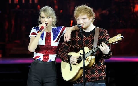 Ed Sheeran and Taylor Swift - Credit: Gareth Cattermole/TAS/Getty Images