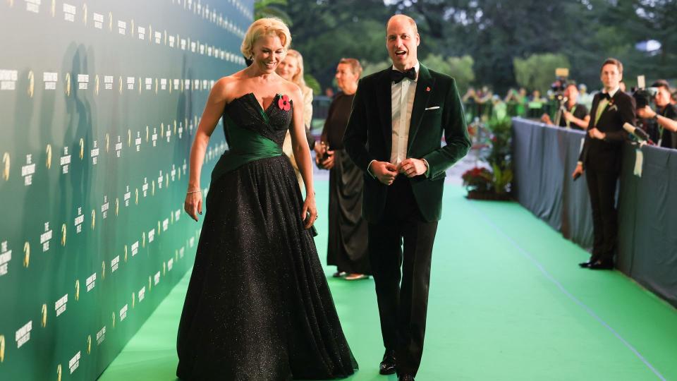 Hannah Waddingham and Prince William attend the 2023 Earthshot Prize Awards Ceremony in Singapore