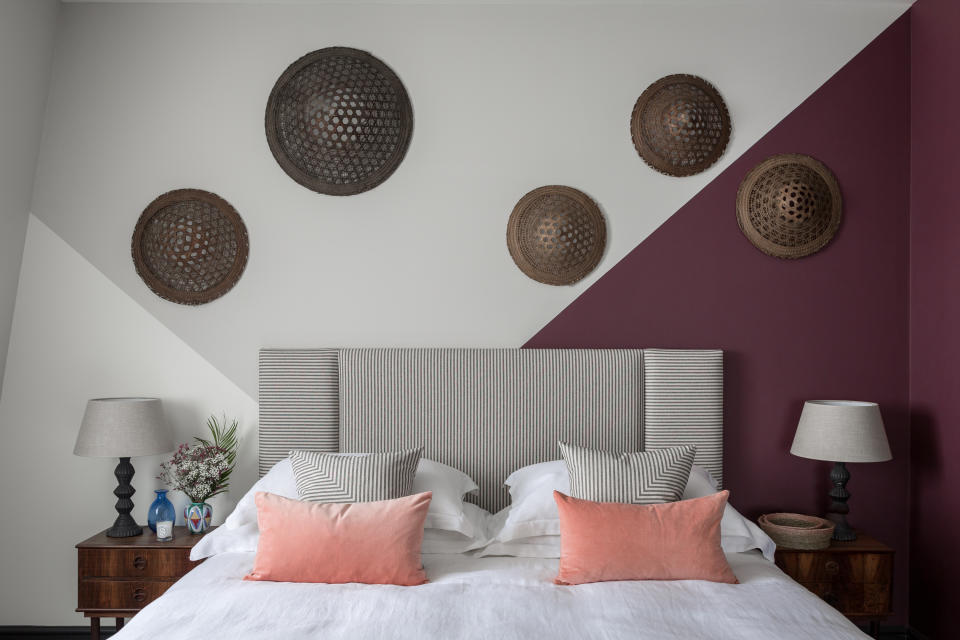 6. Get creative with shallow rattan bowls