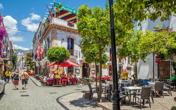 Calle Peral in Casco Antiguo, old town of Marbella