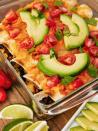 <p>Some people think vegetarian food can't be filling—these prove they're wrong! Stuffed with a hearty combination of <a href="https://www.delish.com/cooking/g1463/sweet-corn-recipes/" rel="nofollow noopener" target="_blank" data-ylk="slk:corn;elm:context_link;itc:0;sec:content-canvas" class="link ">corn</a>, <a href="https://www.delish.com/cooking/recipe-ideas/g4252/best-black-bean-recipes/" rel="nofollow noopener" target="_blank" data-ylk="slk:beans;elm:context_link;itc:0;sec:content-canvas" class="link ">beans</a>, and <a href="https://www.delish.com/cooking/g2880/zucchini-recipes/" rel="nofollow noopener" target="_blank" data-ylk="slk:zucchini;elm:context_link;itc:0;sec:content-canvas" class="link ">zucchini</a>, and topped with two types of cheese, they are the definition of a healthy and hearty meal.</p><p>Get the <strong><a href="https://www.delish.com/cooking/recipe-ideas/a23573506/vegetarian-enchiladas-recipe/" rel="nofollow noopener" target="_blank" data-ylk="slk:Vegetarian Enchiladas recipe;elm:context_link;itc:0;sec:content-canvas" class="link ">Vegetarian Enchiladas recipe</a></strong>.</p>