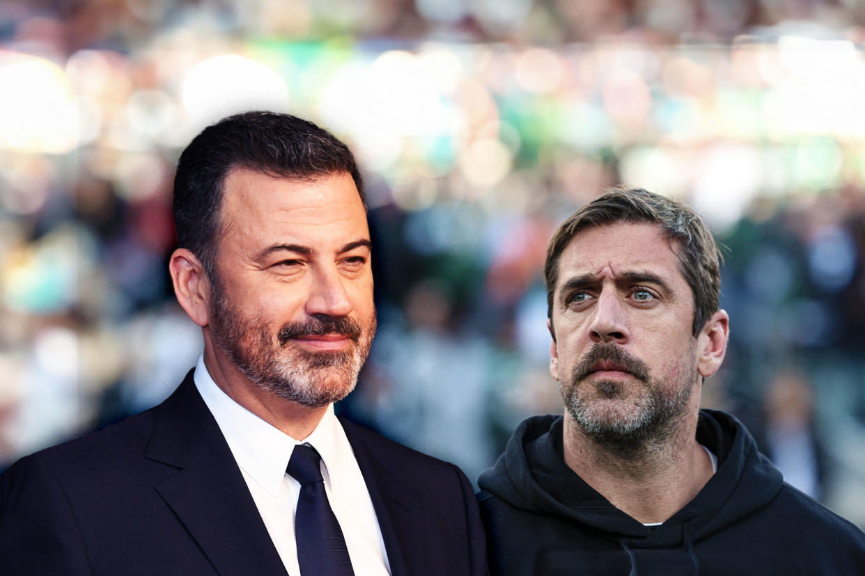 Jimmy Kimmel; Aaron Rodgers Photo illustration by Salon/Getty Images