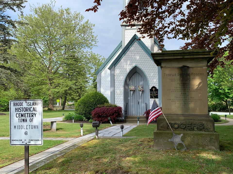 Church of the Holy Cross on West Main Road in Middletown.