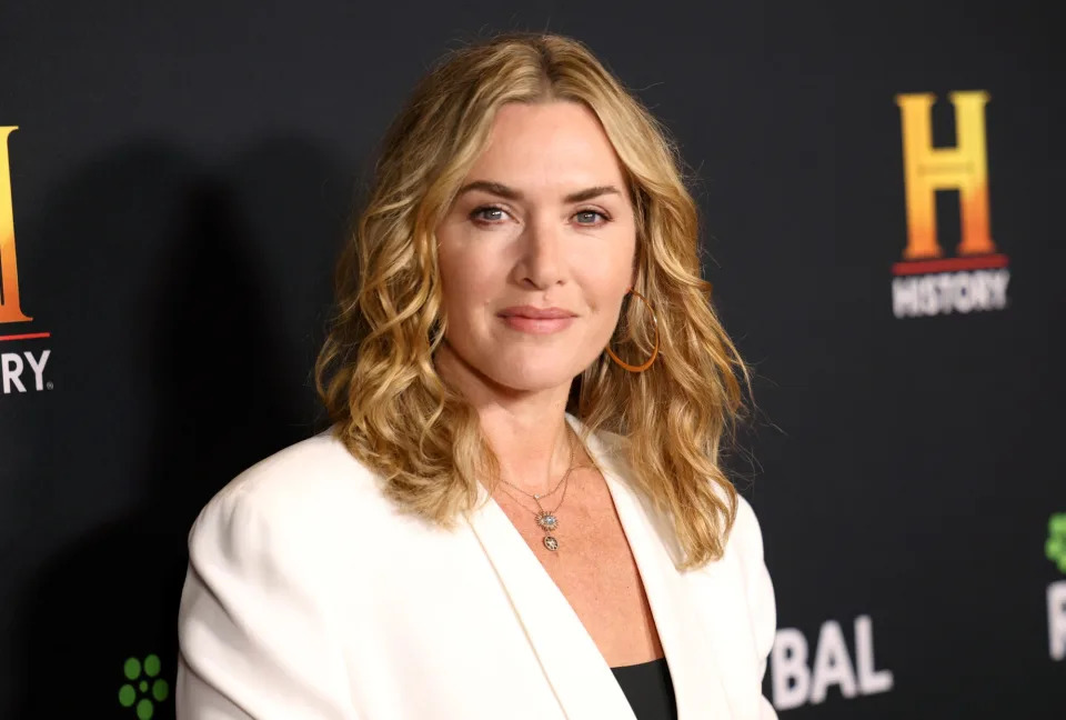 Kate Winslet, History Talks, red carpet, suit