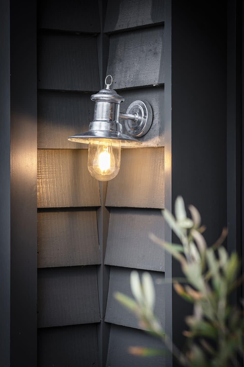 <p><strong>Upgrade your kerb appeal and illuminate your home on the entrance with a quality porch light, such as a statement light overhanging the porch or doorway. </strong></p><p>Remember, outdoor lighting fittings always carry Ingress Protection (IP) ratings, so look for a minimum rating of IP44 to IP68 which protects against rain, but also sealed for any dust particles, explains leading electrical body NICEIC. </p><p><strong>Pictured: <a href="https://www.gardentrading.co.uk/lighting/outdoor-lighting/wall-lighting/st-ives-ships-light.htm" rel="nofollow noopener" target="_blank" data-ylk="slk:St Ives Ships Light, £45, Garden Trading;elm:context_link;itc:0;sec:content-canvas" class="link ">St Ives Ships Light, £45, Garden Trading</a></strong></p><p><a class="link " href="https://go.redirectingat.com?id=127X1599956&url=https%3A%2F%2Fwww.gardentrading.co.uk%2Flighting%2Foutdoor-lighting%2Fwall-lighting%2Fst-ives-ships-light.htm&sref=https%3A%2F%2Fwww.housebeautiful.com%2Fuk%2Fdecorate%2Fexterior%2Fg26085893%2Finstagram-modern-front-doors%2F" rel="nofollow noopener" target="_blank" data-ylk="slk:BUY NOW;elm:context_link;itc:0;sec:content-canvas">BUY NOW</a></p>