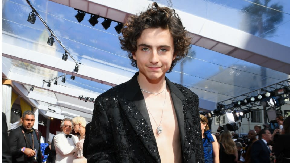 Timothee Chalamet Oscars 2022 Red Carpet