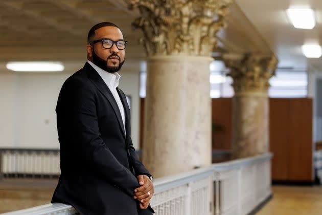 State Sen. Eddie Melton, shown here in the Gary State Bank Building, was elected the mayor of Gary on Nov. 7 with 95% of the votes and will be sworn in on Jan. 1. He's the third consecutive Democrat to oust an incumbent mayor in a primary.