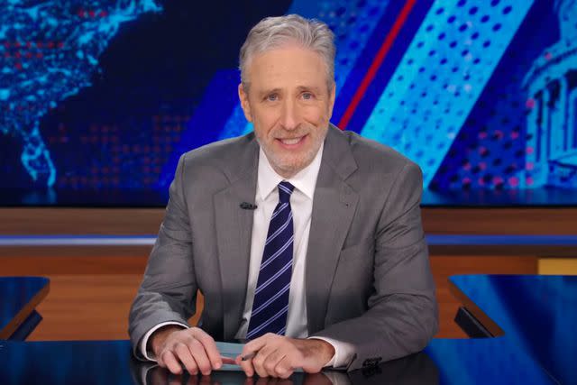 <p>Comedy Central</p> Jon Stewart on 'The Daily Show'