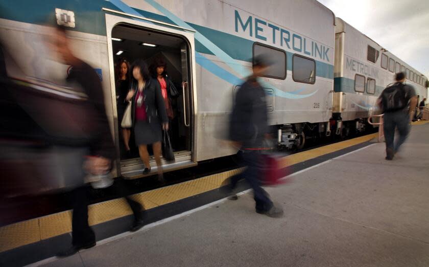Al Seib  Los Angeles Times METROLINK outlined planned improvements in a report to the California High-Speed Rail Authority.