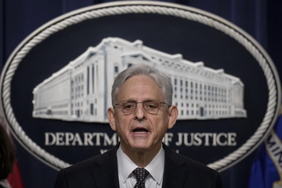 <div class="inline-image__caption"><p>U.S. Attorney General Merrick Garland.</p></div> <div class="inline-image__credit">Drew Angerer</div>