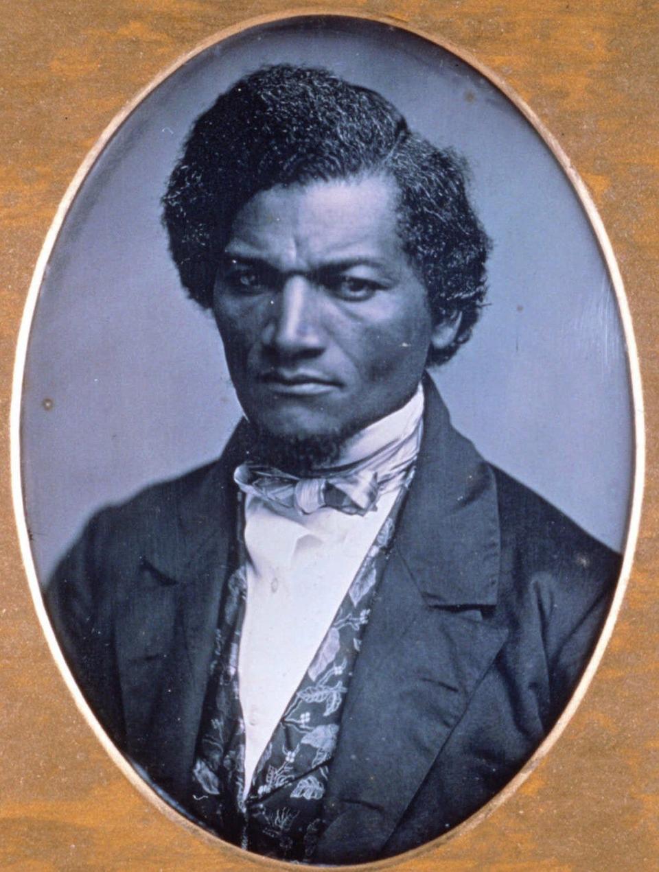 American abolitionist leader Fredrick Douglass is shown in this rare daguerreotype, taken circa 1847/52 by Samuel J. Miller. It is from the permanent collection of the Chicago Art Institute.