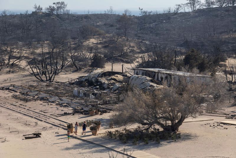 Incendios en las islas de Rhodes