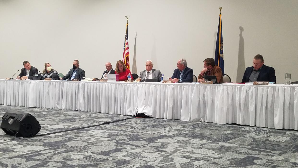 St. Clair County's board of commissioners and other officials met on Thursday, Jan. 20, 2022, at the Blue Water Convention Center in Port Huron.