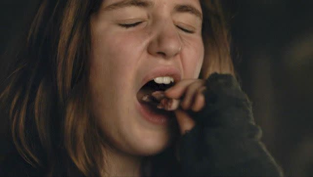 <p>Showtime</p> Sophie Nelisse on 'Yellowjackets'