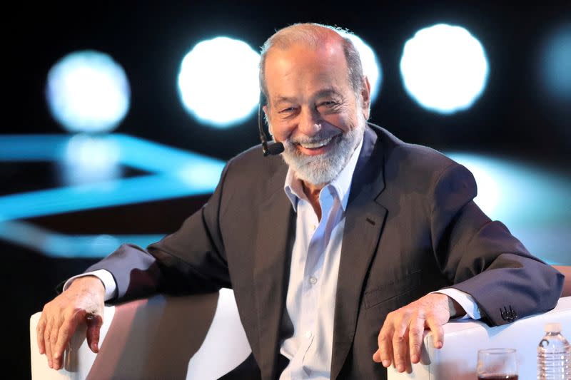 FILE PHOTO: Mexican billionaire Carlos Slim attends the Fundacion Telmex Mexico Siglo XXI (Telmex Foundation Mexico XXI Century) in Mexico City