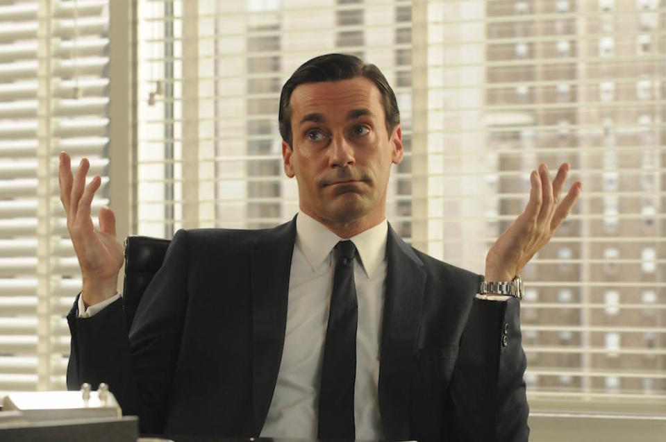 Don Draper (Jon Hamm) in AMC’s “Mad Men” Season 4, Episode 13 - Credit: Michael Yarish / AMC