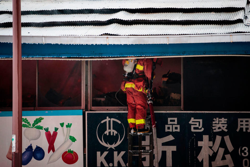 Fire breaks out at world’s largest fish market in Tokyo