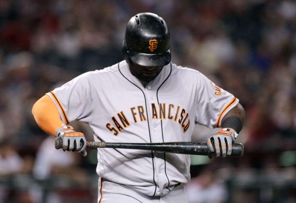 It was a tough year for Pablo Sandoval and the Giants. (Photo by Ralph Freso/Getty Images)