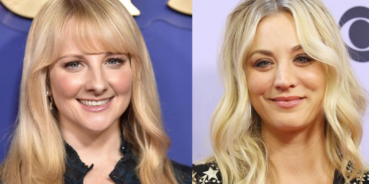 'big bang theory' cast member melissa rauch and kaley cuoco