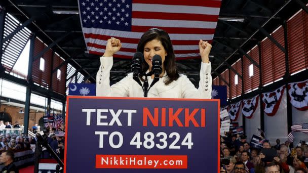 PHOTO: Former U.S. ambassador to the United Nations Nikki Haley announces her run for the 2024 Republican presidential nomination at a campaign event in Charleston, South Carolina, Feb. 15, 2023. (Jonathan Ernst/Reuters)